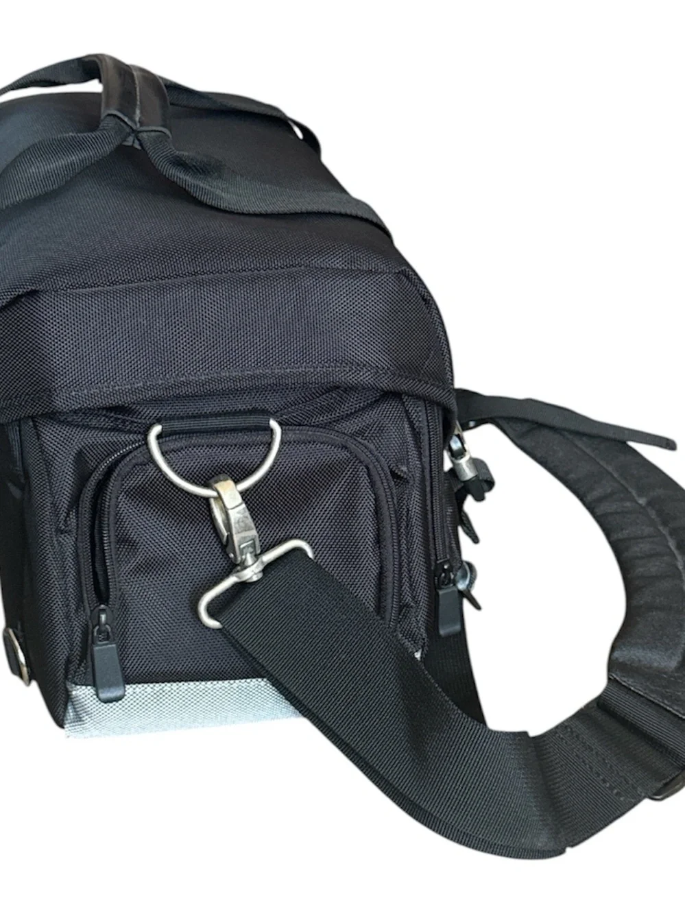 Canon Black and Silver Messenger Camera Bag